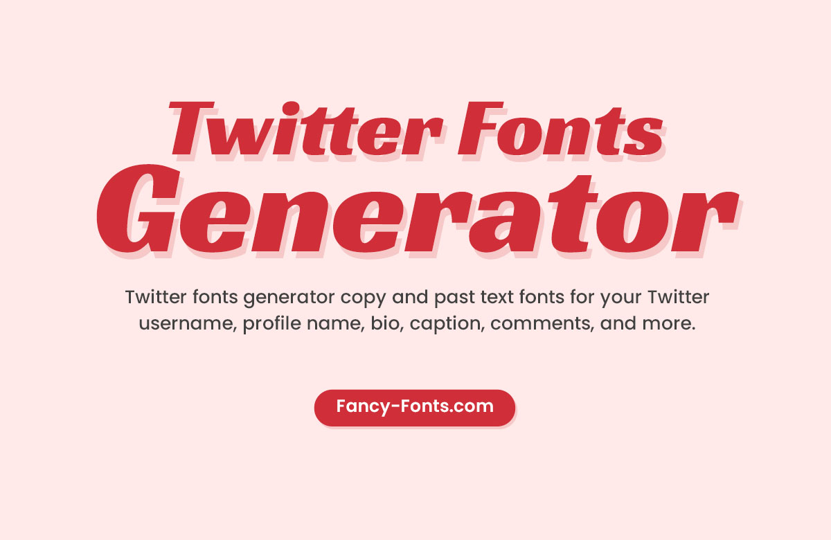 twitter fonts, twitter fonts generator 